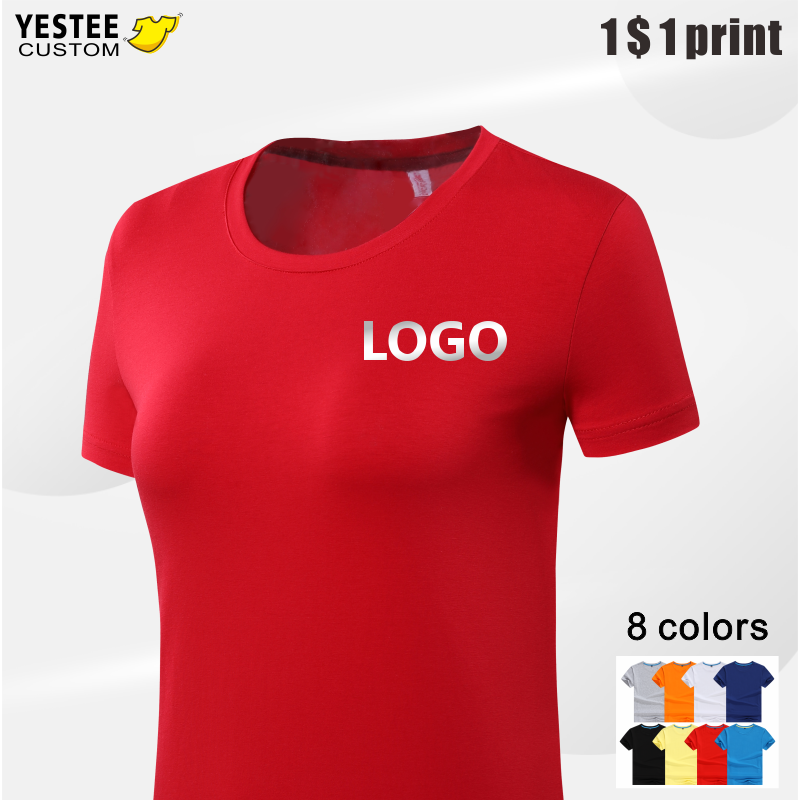Custom Women's T-Shirts Couple Clothes Your Own Design Logo/Picture Print Cotton Harajuku Short Sleeve Lady Casual Tops