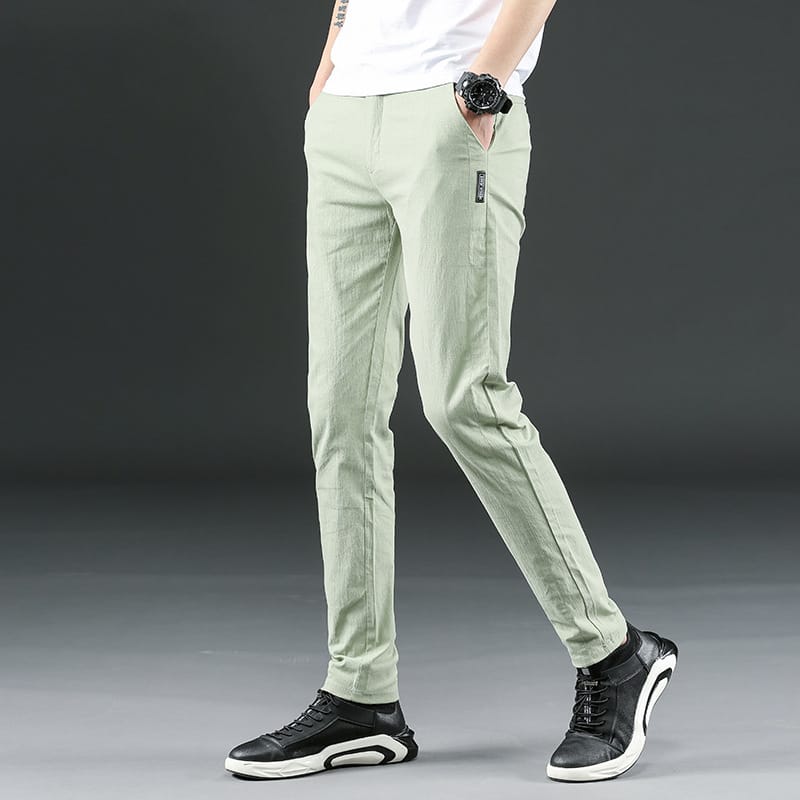 MRMT 2024 Brand Spring New Men's Trousers Casual Fashion Stretch Pants for Male Youth Straight Slim Trouser