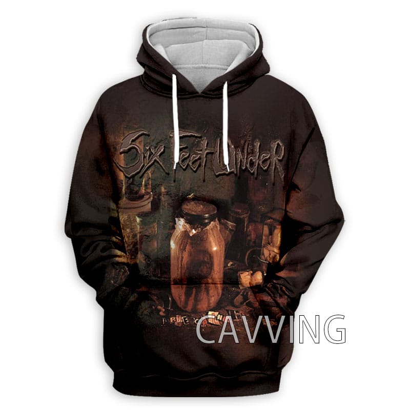 New Fashion Women/Men's 3D Print Six Feet Under Rock Hoodies Hooded Sweatshirts Harajuku Hoodie Sweatshirts Tops Clothing K02
