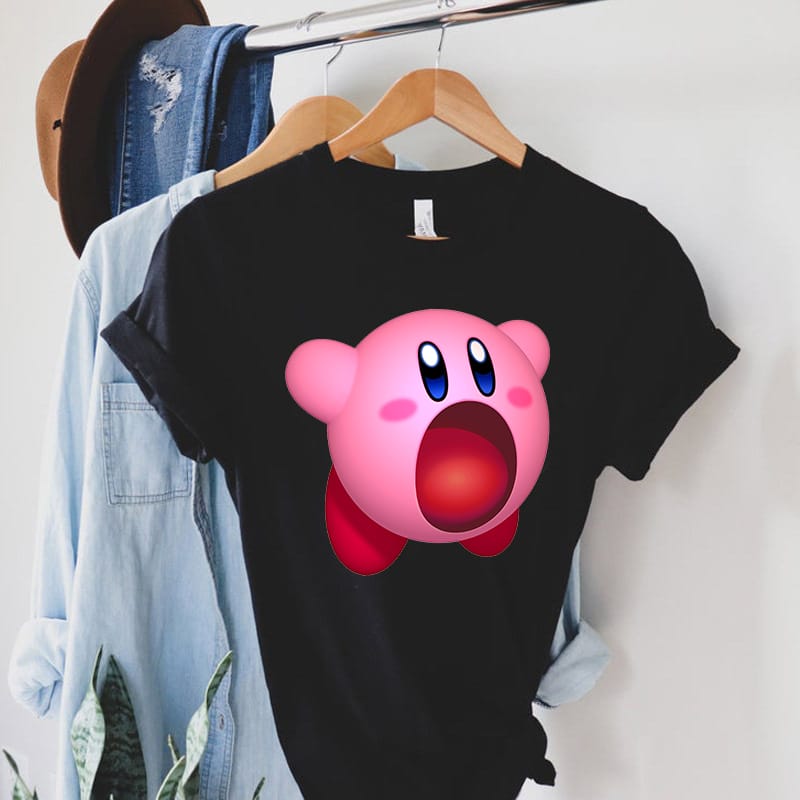 Cute Kirbies Women T-Shirt Casual Short Sleeve Vintage Tops Print Women Tshirt Summer Female T-shirts Women's Clothing Tshirts