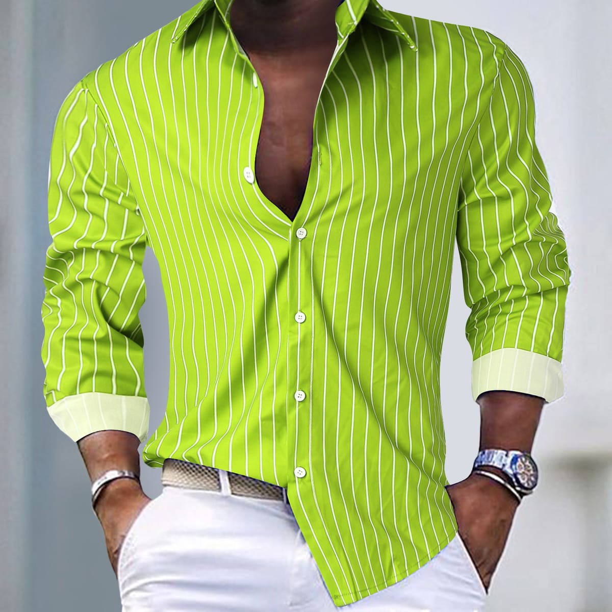 Fluorescent Quick Drying Breathable Business Casual Top Temperament And Personality Clothing Men's Long Sleeved Polo Shirt MB12