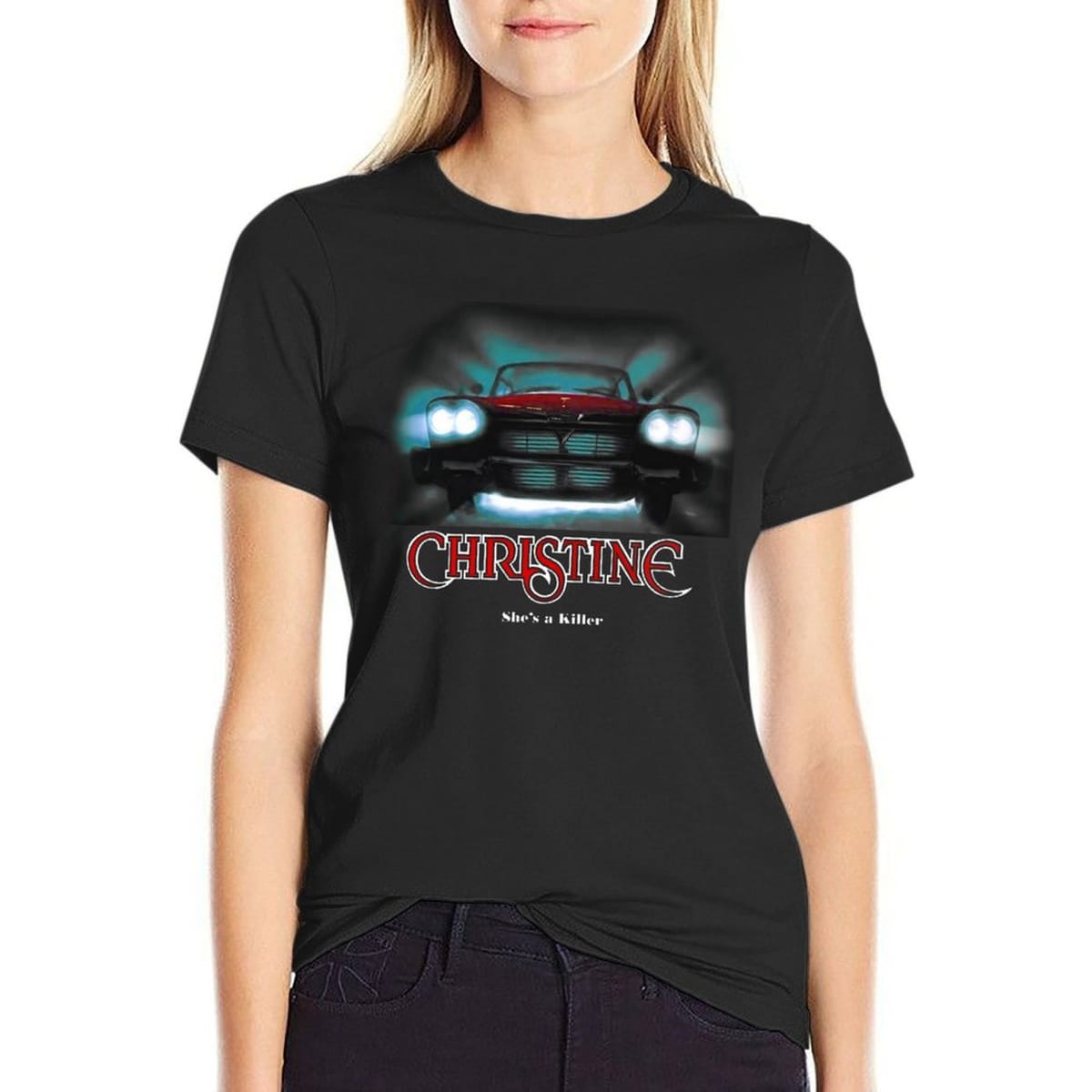 Awesome Movie Car Christine T-Shirt shirts graphic tees plus sizes cute tops lady clothes Women's clothing