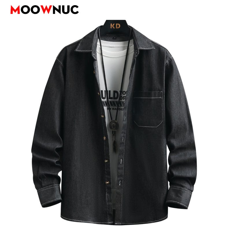 Fashion Shirts Korean Popular Clothes Blouse Summer Streetdress Streetwear Male Men's Clothing Long Sleeve Hombre Smart Casual