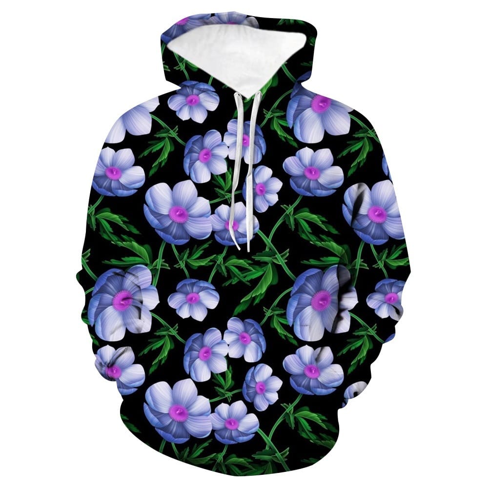 2021 Spring and Autumn New Men's and Women's Casual Hooded 3D Printed