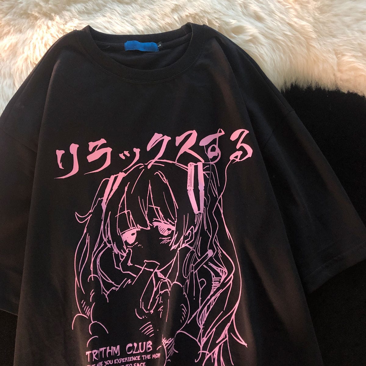 Women's Clothing 2022 Y2k Japanese Harajuku Graphic Kawaii T-Shirts Anime Print Oversized T-Shirt Plus Size grunge Tops women