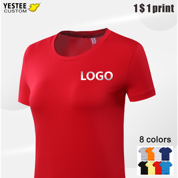 Custom Women's T-Shirts Couple Clothes Your Own Design Logo/Picture Print Cotton Harajuku Short Sleeve Lady Casual Tops