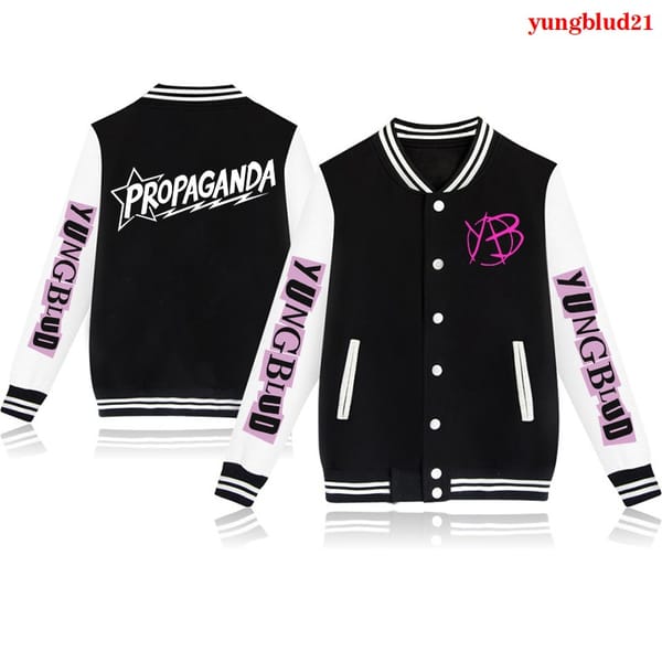 New Yungblud Varsity Men Jacket Autumn Casual Sweatshirt Hoodie Coat Oversized Men's Yungblud Jacket Brand Baseball Jacket Coats