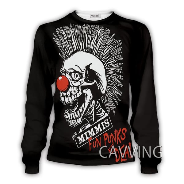 New Fashion Women/Men's 3D Print  PUNK'S NOT DEAD Band Crewneck Sweatshirts Harajuku Styles Tops Long Sleeve Sweatshirts  C02