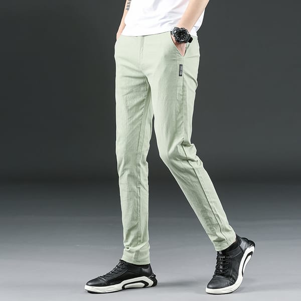 MRMT 2024 Brand Spring New Men's Trousers Casual Fashion Stretch Pants for Male Youth Straight Slim Trouser