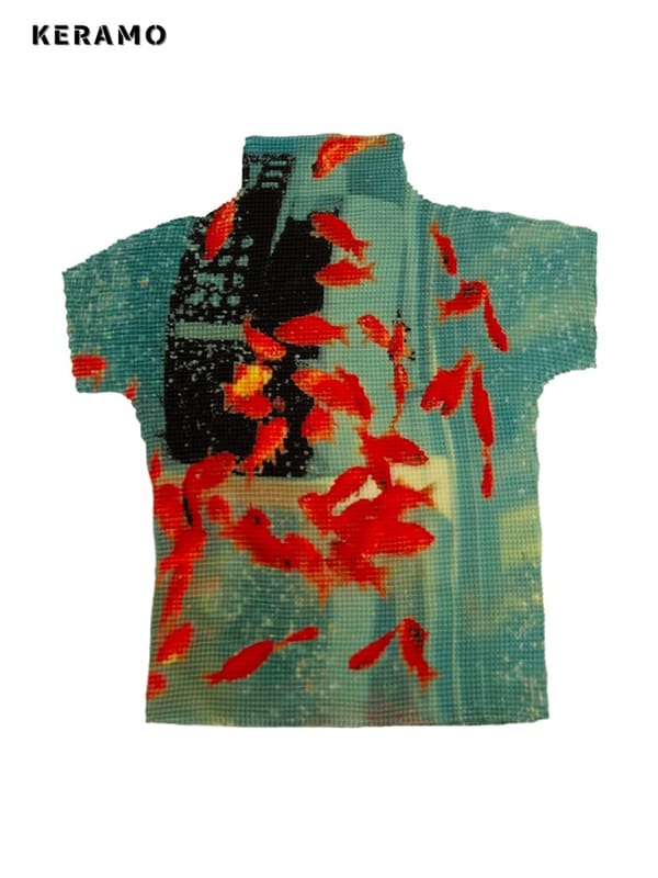 Y2K New Fashion Turtleneck Hand-Painted Short Sleeve Sheath T-shirt 2024 Summer Women's Casual Streetwear Style Slim Tees Top
