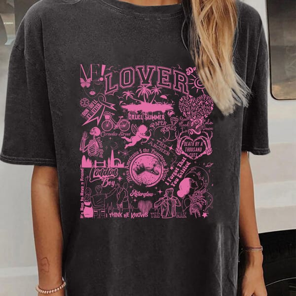 Seeyoushy Fun Printed Women's Top 2023 Summer New Short Sleeve Women's Top Y2K Trend Aesthetic Women's Clothing Casual Clothing
