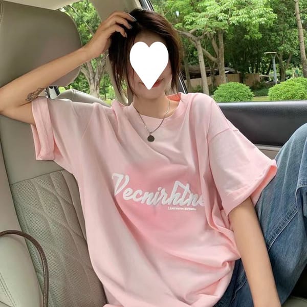 Hot Selling Sweet Half Sleeve Women's T-shirt Letter Printing Tank Tops O-neck Gradient Color Fashion Slim Fit Couple Tees