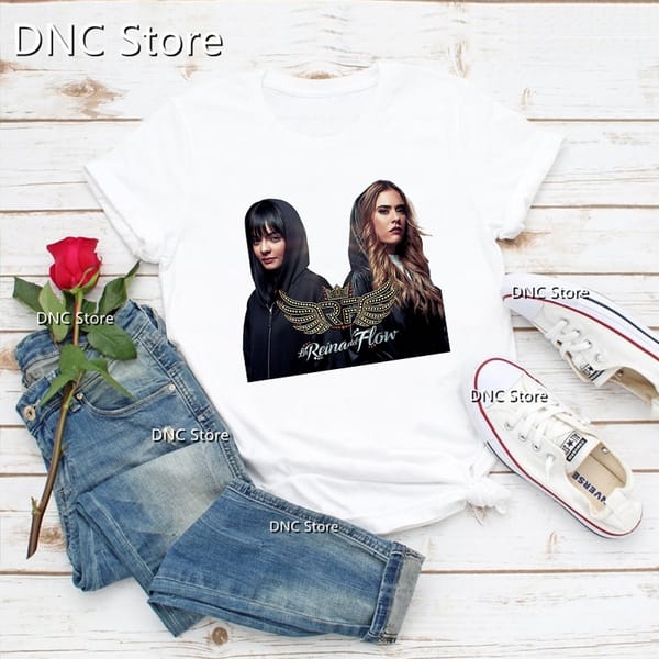 Fashion women's t shirts cool The Queen of Flow music singer graphic print t-shirts femme summer hip hop 90's girls tshirt tops