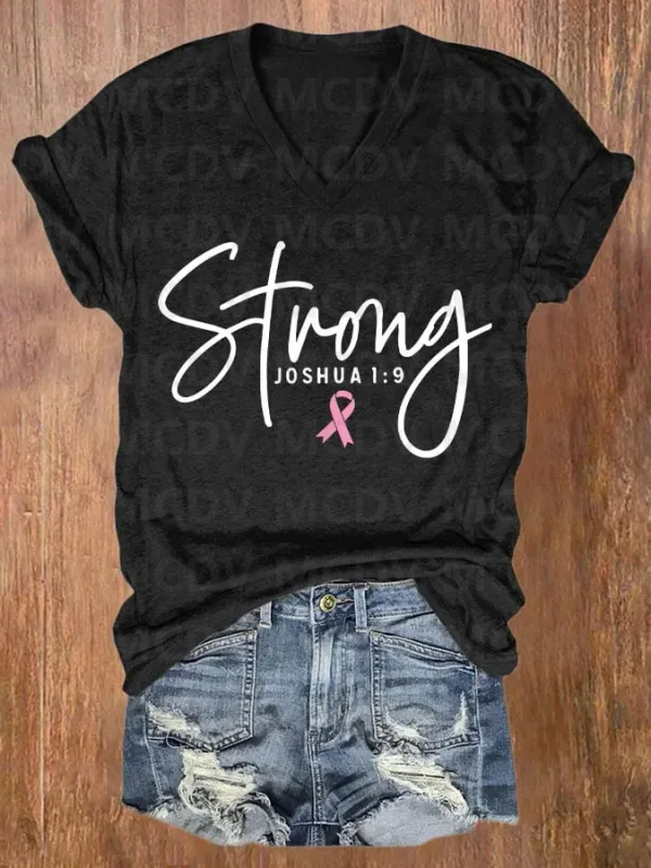 Breast Cancer Women's Casual Printed T-Shirt 3D All Over Printed Summer Women's T Shirts Sexy Tops
