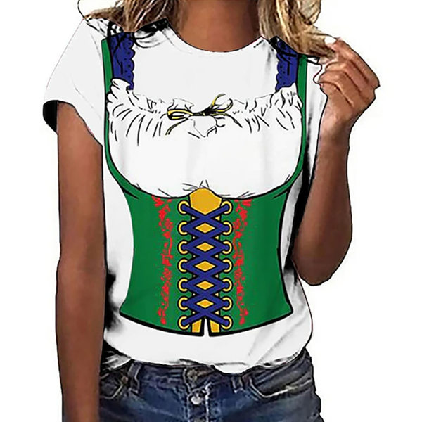 Fashion Women's T-Shirt Funny Anime Graphic Oktoberfest Beer Bavarian Style T-Shirt Unisex Casual Y2k Oversized Female Clothing
