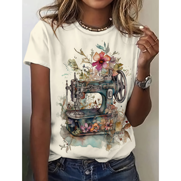 2024 New Fashion Women's T-Shirts Characters 3d Print T-Shirt Harajuku Casual Short Sleeved Top Oversized Female Clothing Summer