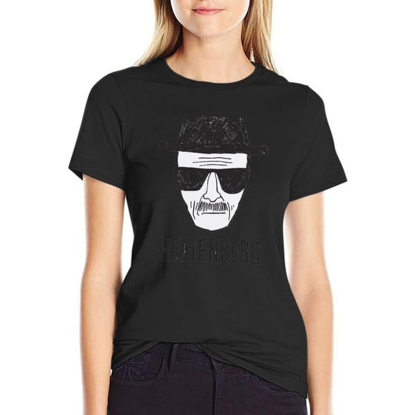 Breaking BadHeisenberg Drawing Classic T-Shirt funny Short sleeve tee Women's tee shirt
