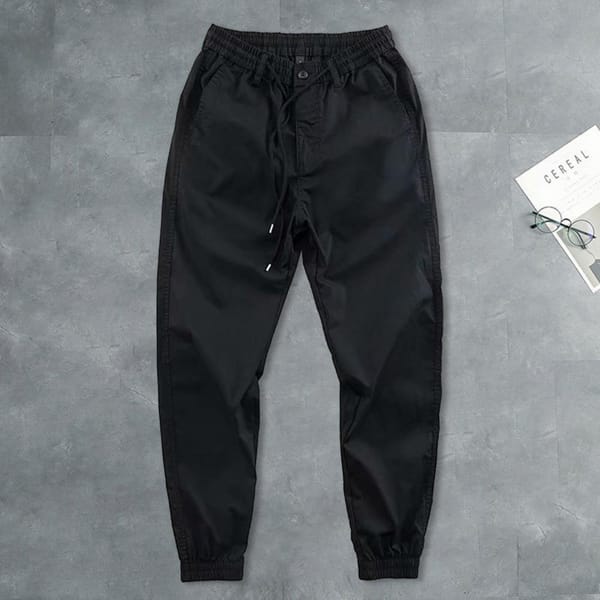 Men Sweatpants Cargo Lounge Pants Men's Elastic Waistband Drawstring Zipper Button Fly Casual Sport Pants Comfortable for Spring