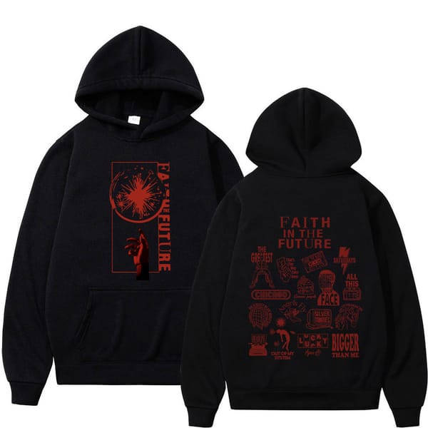 2024 Tour Concert Faith in The Future Hoodies Men's Sets Fashion Hip Hop Hooded Sweatshirts Harajuku Vintage Oversized Pullovers