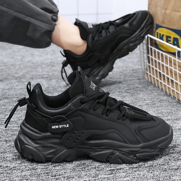 High Quality Men's Sneakers Spring Comfortable Elastic Platform Casual Sport Shoes Fashion Simple Style Footwear Tenis Masculino