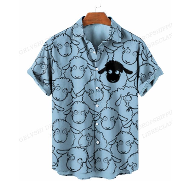 2023 Summer Men Women Hawaiian Shirt Shape 3D Printed Shirt Fashion Shirt Beach Shirt Men's Vacation Shirt Animal Clothing Cat