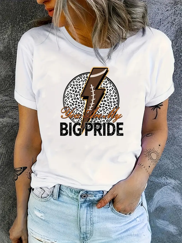 Lightning Leopard Print Women's T-shirt Summer Fashion Short sleeved T-shirt Top Print O-neck Casual T-shirt Women's Clothing