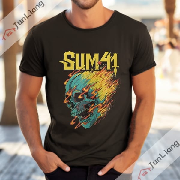 Sum 41 T-shirts for Women Rock Band Harajuku Short Sleeved T-shirt Y2k Clothing Goth Clothes Streetwear Men Graphic Women's