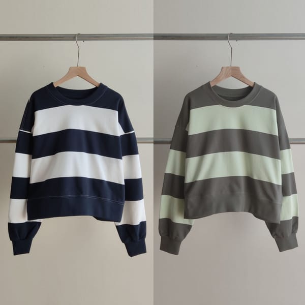 Women's Striped Pullover New Round Neck Sporty Hoodies US Size ;XS S M Free Shipping