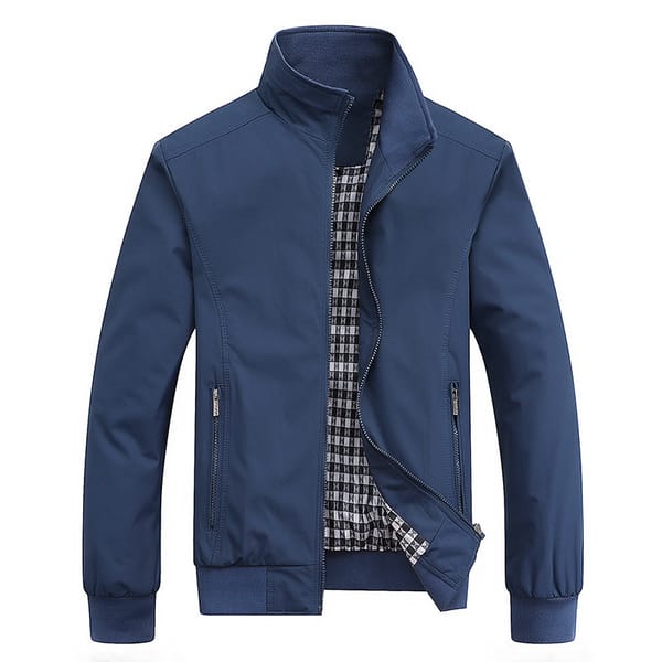 MRMT 2024 Brand New Men's Casual All Match Stand Up Collar Solid Color Fashion Slim Jacket Large Size Top Jacket