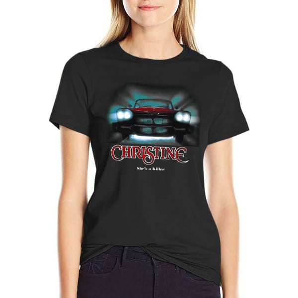 Awesome Movie Car Christine T-Shirt shirts graphic tees plus sizes cute tops lady clothes Women's clothing