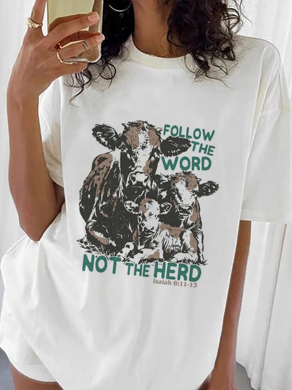Printed Short Sleeved 90s Clothing Basic Women's Trend Style Cartoon Cute Pattern Casual Versatile Street Summer New T-Shirt