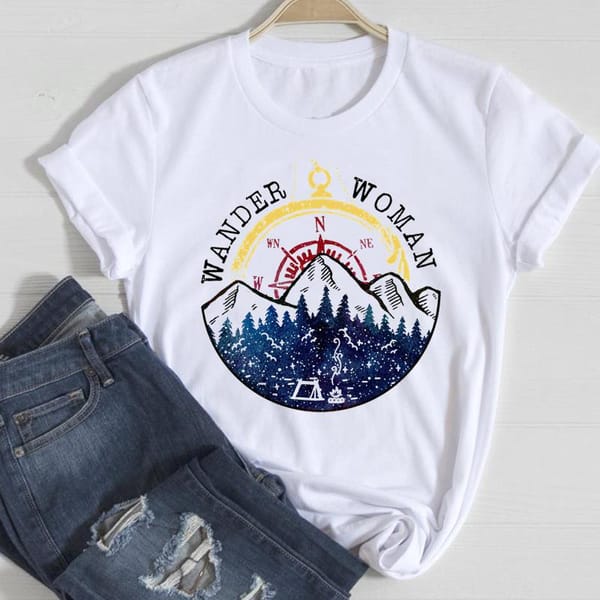 Europe and The United States Classic Printed Popular Printed Clothing Blouse Women's T-shirt Women Clothing  Tops