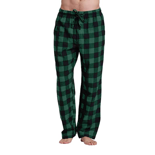 Men's Casual Pants Elastic Plaid Thin Comfortable 2023 Pajama Pants With Loose Drawstring Wide Leg Pants