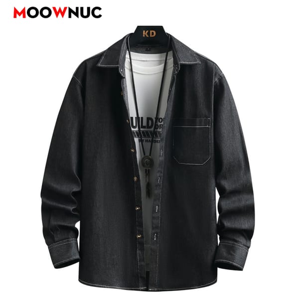 Fashion Shirts Korean Popular Clothes Blouse Summer Streetdress Streetwear Male Men's Clothing Long Sleeve Hombre Smart Casual