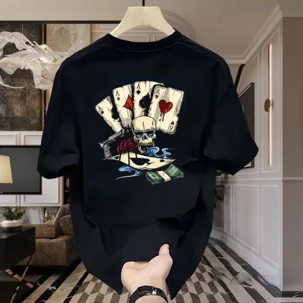 Summer New Fashion Funny Pattern Printed Women's T-shirt Harajuku American Street Casual Simple Versatile Short Sleeve Unisex