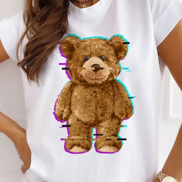 Explosive European and American Fashion Women Turtle Animal Loose Printed Short-sleeved T-shirt Women's Tops Casual Summer
