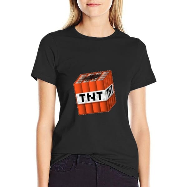 TNT T-Shirt plus size tops summer top Aesthetic clothing Women's summer blouses 2024